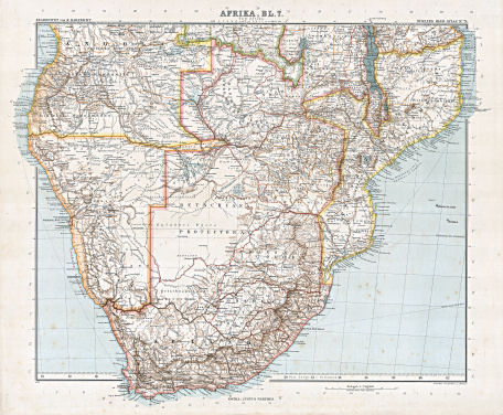Stielers Hand-Atlas (1907)
75. Afrika, Blatt 7: Süd Afrika