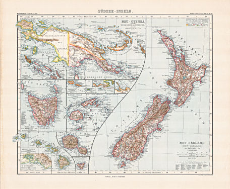 Stielers Hand-Atlas (1907)
81. Südsee-Inseln
