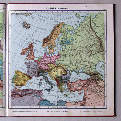Haack, Kleiner deutscher Schüler-Atlas [1906/12]
4. Europa, politisch