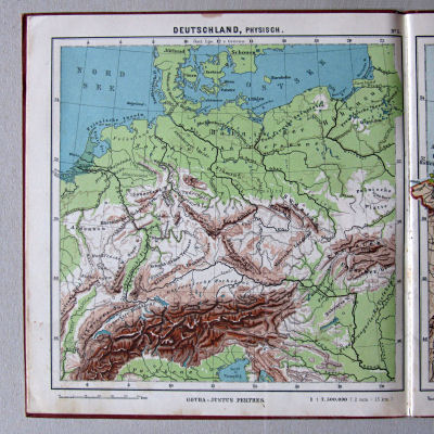 Haack, Kleiner deutscher Schüler-Atlas [1906/12]
5. Deutschland, physisch