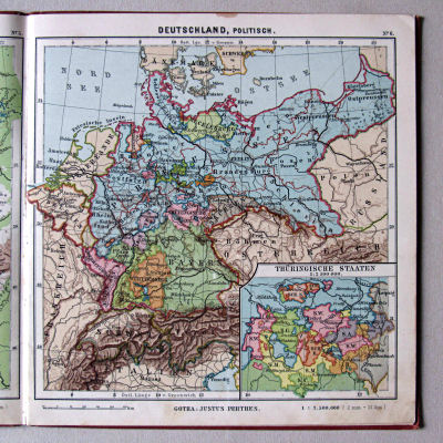 Haack, Kleiner deutscher Schüler-Atlas [1906/12]
6. Deutschland, politisch
