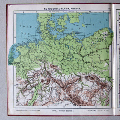 Haack, Kleiner deutscher Schüler-Atlas [1906/12]
7. Norddeutschland, physisch