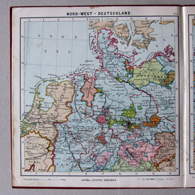 Haack, Kleiner deutscher Schüler-Atlas [1906/12]
9. Nord-West-Deutschland