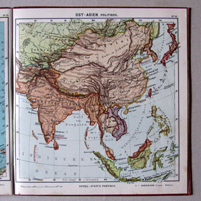 Haack, Kleiner deutscher Schüler-Atlas [1906/12]
18. Ost-Asien, politisch