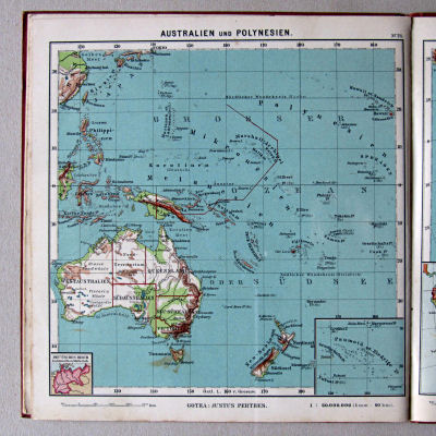 Haack, Kleiner deutscher Schüler-Atlas [1906/12]
21. Australien und Polynesien