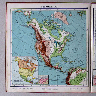 Haack, Kleiner deutscher Schüler-Atlas [1906/12]
23. Nordamerika