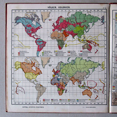 Haack, Kleiner deutscher Schüler-Atlas [1906/12]
25. Völker, Kolonien