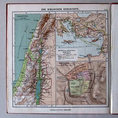 Haack, Kleiner deutscher Schüler-Atlas [1906/12]
27. Zur Biblischen Geschichte