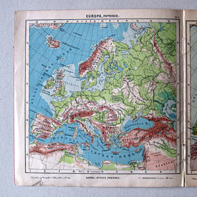 Justus Perthes' Kleinster Schulatlas, 1923
2. Europa, physisch