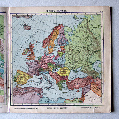 Justus Perthes' Kleinster Schulatlas, 1923
3. Europa, politisch