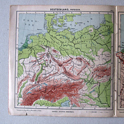 Justus Perthes' Kleinster Schulatlas, 1923
4. Deutschland, physisch