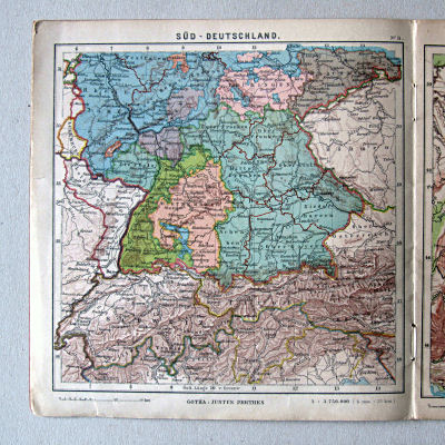 Justus Perthes' Kleinster Schulatlas, 1923
8. Süd-Deutschland