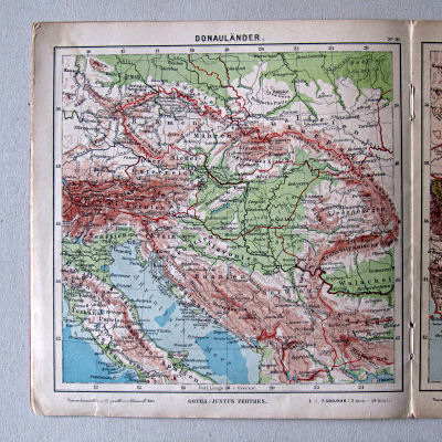 Justus Perthes' Kleinster Schulatlas, 1923
10. Donauländer