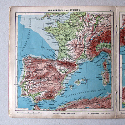 Justus Perthes' Kleinster Schulatlas, 1923
12. Frankreich und Spanien