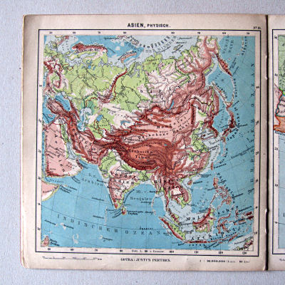 Justus Perthes' Kleinster Schulatlas, 1923
16. Asien, physisch
