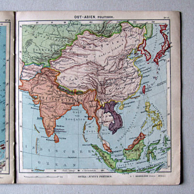 Justus Perthes' Kleinster Schulatlas, 1923
17. Ost-Asien, politisch