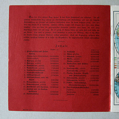 Justus Perthes' Kleinster Schulatlas, 1931
Voorwoord, inhoud / Preface, contents