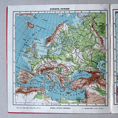 Justus Perthes' Kleinster Schulatlas, 1931
2. Europa, physisch