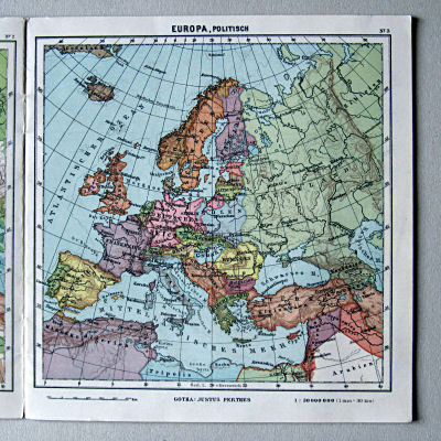Justus Perthes' Kleinster Schulatlas, 1931
3. Europa, politisch