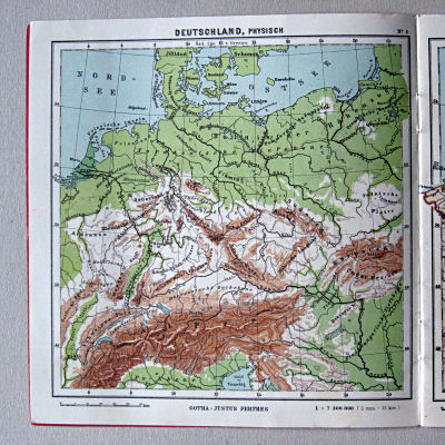 Justus Perthes' Kleinster Schulatlas, 1931
4. Deutschland, physisch
