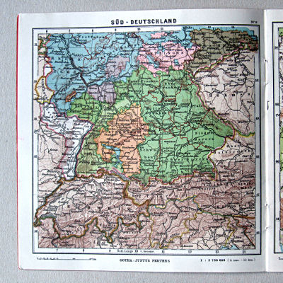 Justus Perthes' Kleinster Schulatlas, 1931
8. Süd-Deutschland