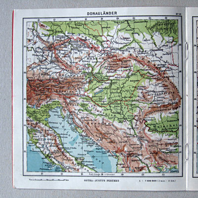 Justus Perthes' Kleinster Schulatlas, 1931
10. Donauländer