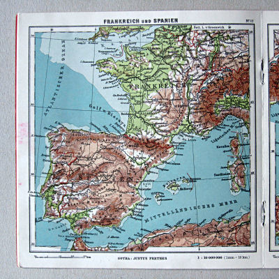 Justus Perthes' Kleinster Schulatlas, 1931
12. Frankreich und Spanien