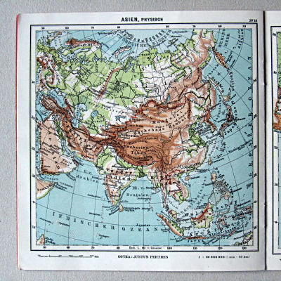 Justus Perthes' Kleinster Schulatlas, 1931
16. Asien, physisch