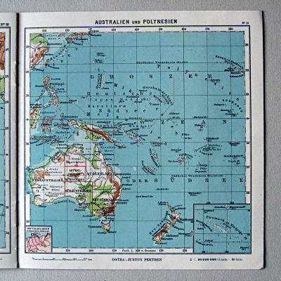 Justus Perthes' Kleinster Schulatlas, 1931
19. Australien und Südseeinseln