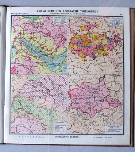 Haack, Thüringer Schulatlas, 1926
5. Zur allgemeinen Geographie Thüringens II