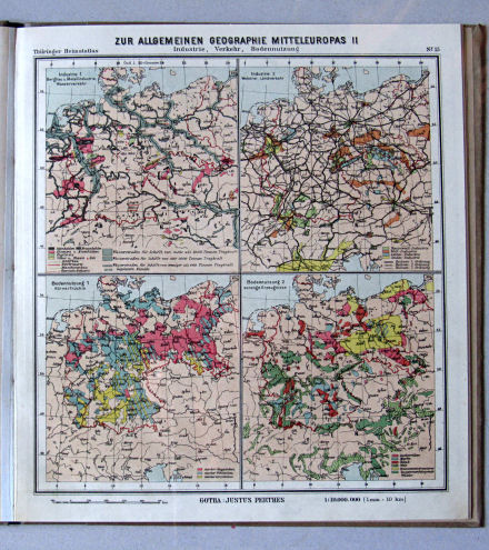 Haack, Thüringer Schulatlas, 1926
15. Zur allgemeinen Geographie Mitteleuropas II