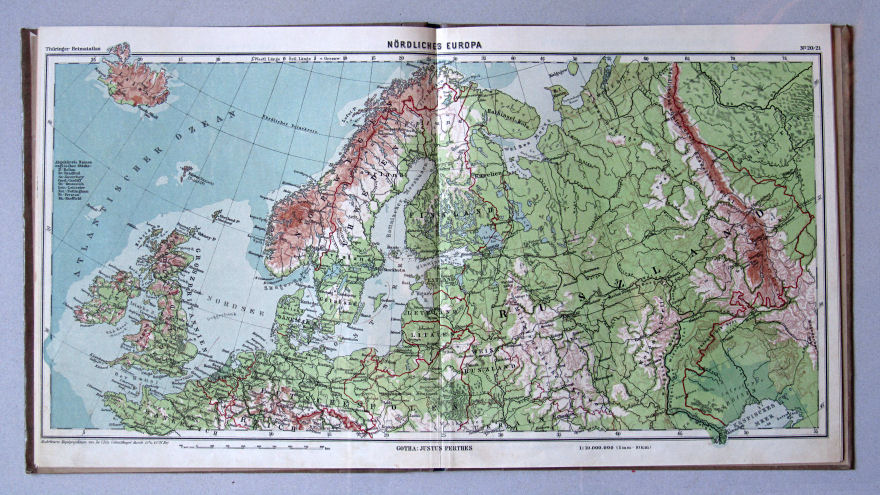 Haack, Thüringer Schulatlas, 1926
20/21. Nördliches Europa