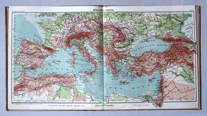 Haack, Thüringer Schulatlas, 1926
24/25. Südliches Europa