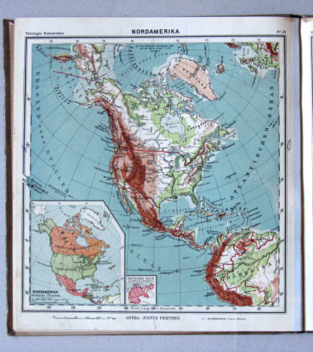 Haack, Thüringer Schulatlas, 1926
30. Nordamerika