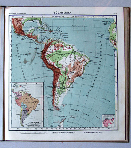 Haack, Thüringer Schulatlas, 1926
31. Südamerika