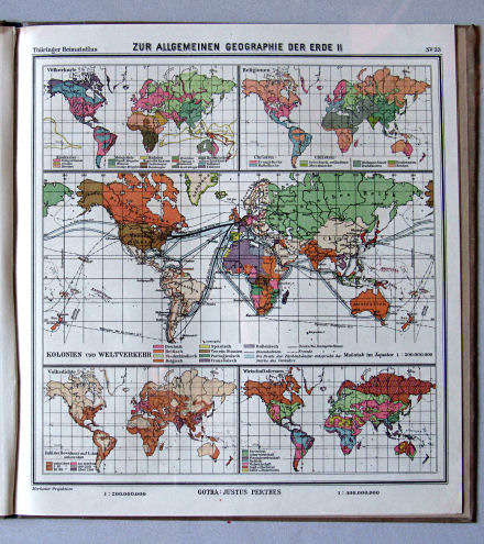 Haack, Thüringer Schulatlas, 1926
33. Zur allgemeinen Geographie der Erde II