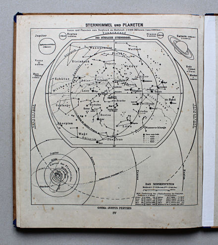Haack, Thüringer Schulatlas, 1935
IV. Sternhimmel und Planeten