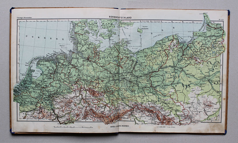 Haack, Thüringer Schulatlas, 1935
2/3. Norddeutschland