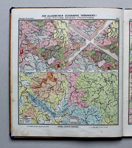 Haack, Thüringer Schulatlas, 1935
4. Zur allgemeinen Geographie Thüringens I