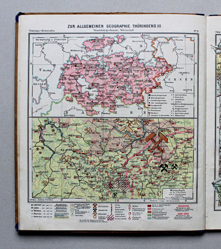 Haack, Thüringer Schulatlas, 1935
6. Zur allgemeinen Geographie Thüringens III