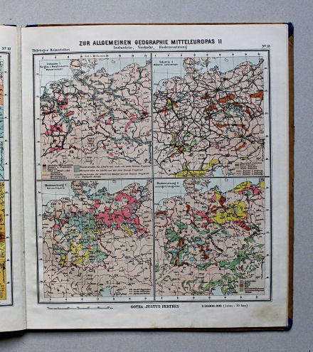 Haack, Thüringer Schulatlas, 1935
13. Zur allgemeinen Geographie Mitteleuropas II