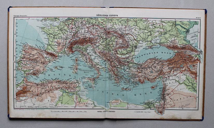 Haack, Thüringer Schulatlas, 1935
22/23. Südliches Europa