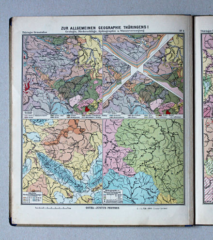 Haack, Thüringer Schulatlas, 1937
4. Zur allgemeinen Geographie Thüringens I