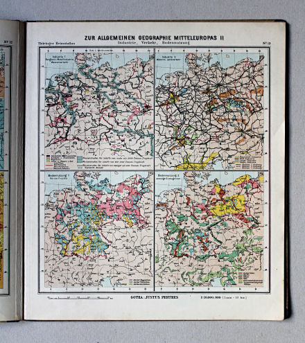 Haack, Thüringer Schulatlas, 1937
13. Zur allgemeinen Geographie Mitteleuropas II