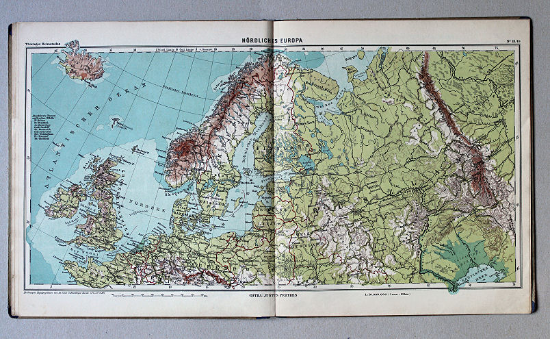 Haack, Thüringer Schulatlas, 1937
18/19. Nördliches Europa