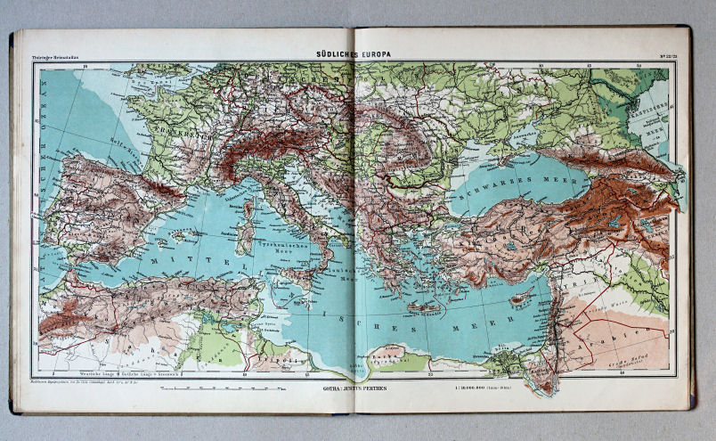 Haack, Thüringer Schulatlas, 1937
22/23. Südliches Europa