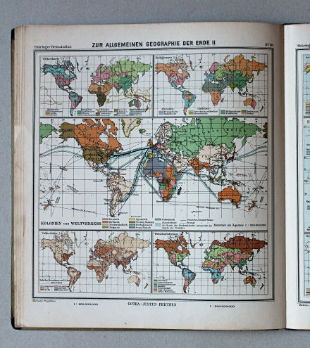 Haack, Thüringer Schulatlas, 1937
30. Zur allgemeinen Geographie der Erde II