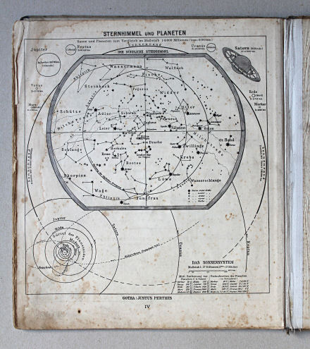Haack, Thüringer Schulatlas, 1941
IV. Sternhimmel und Planeten