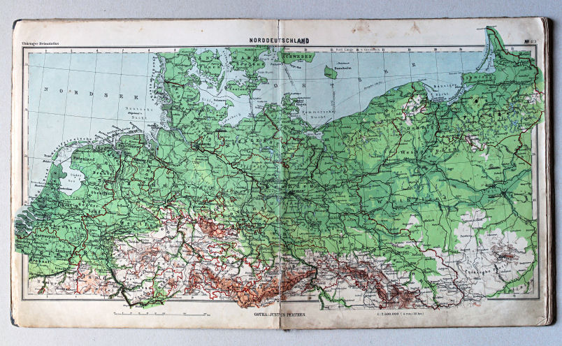 Haack, Thüringer Schulatlas, 1941
2/3. Norddeutschland