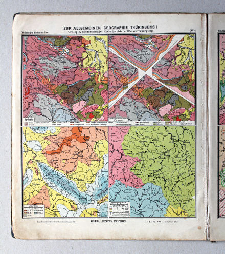 Haack, Thüringer Schulatlas, 1941
4. Zur allgemeinen Geographie Thüringens I